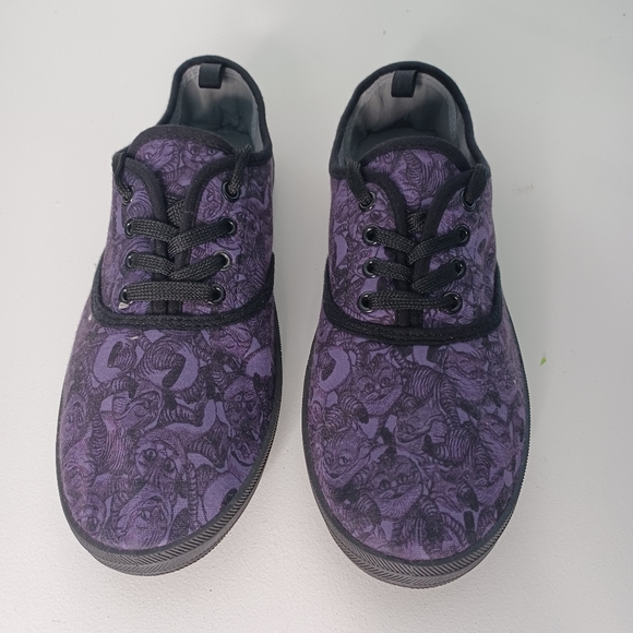 Disney Shoes - Disney Alice In Wonderland Purple & Black Cheshire Cat Lace-Up Sneakers